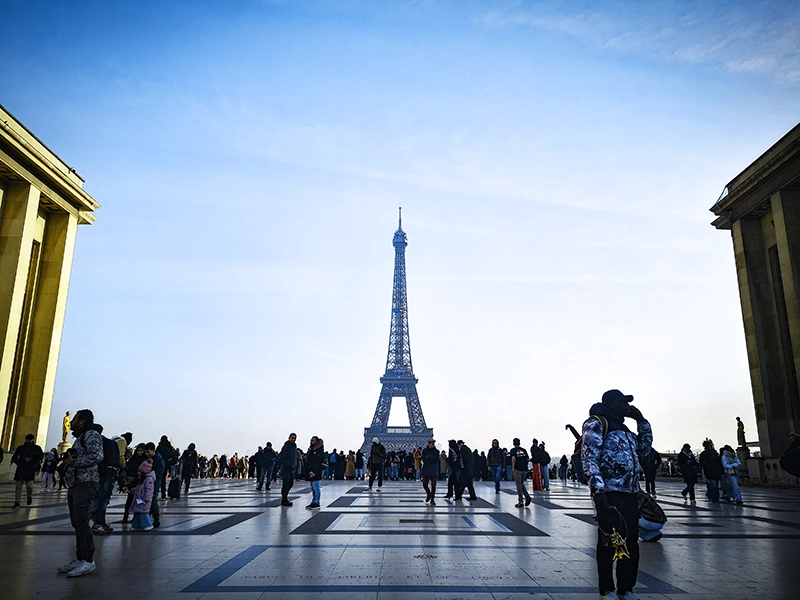 Paris and the Eiffel tower