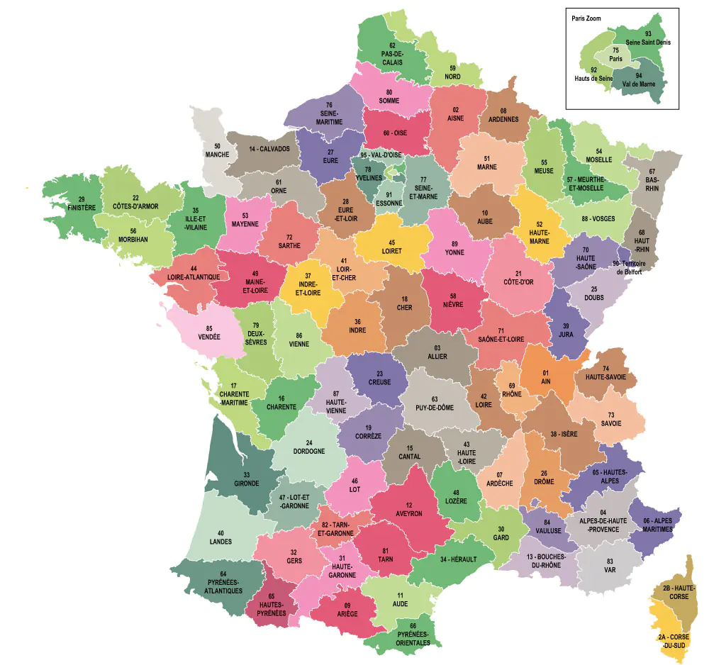 Map Of France Department - Alyssa Marianna